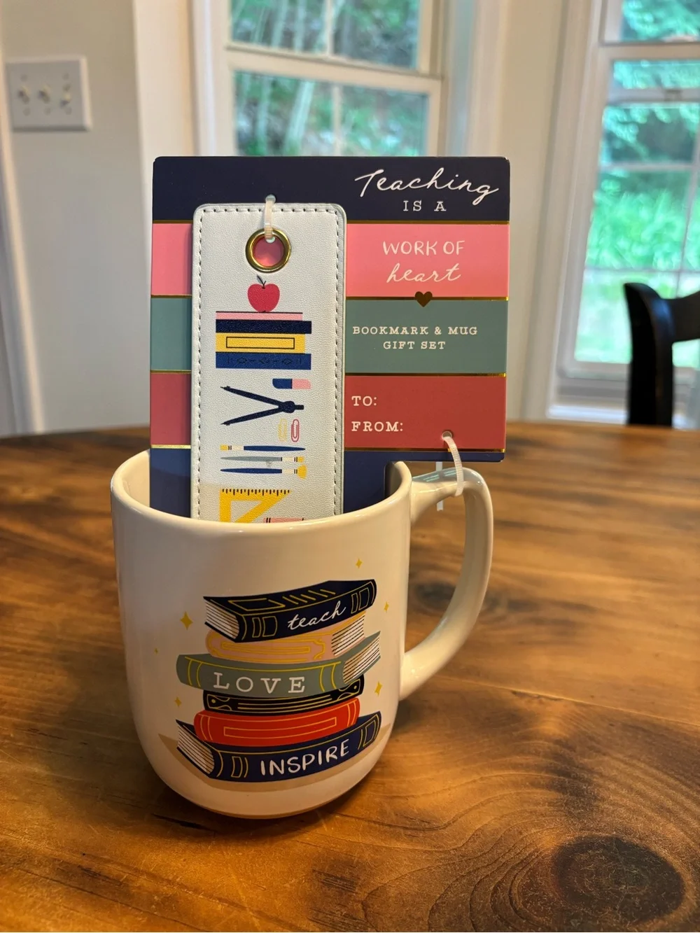 Teacher Bookmark & Mug Gift Set - Brand New
